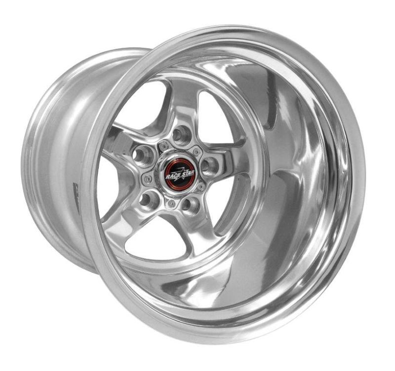 Race Star 92-514247DP - 92 Drag Star 15x14.00 5x4.75bc 4.00bs Direct Drill Polished Wheel