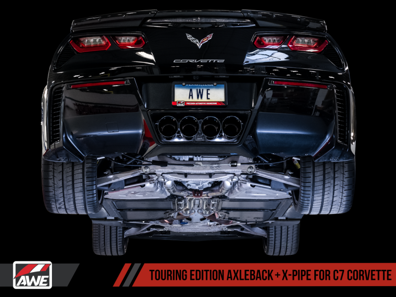 AWE Tuning 3020-43081 FITS 14-19 Chevy Corvette C7 Z06/ZR1 Track Edition Axle-Back Exhaust w/Black Tips