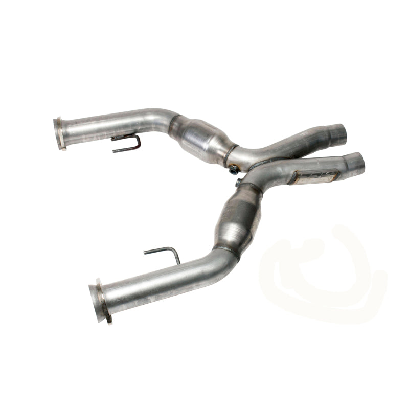 BBK 1637 FITS 05-10 Mustang 4.6 Short Mid X Pipe With Catalytic Converters 2-3/4 For Long Tube Headers