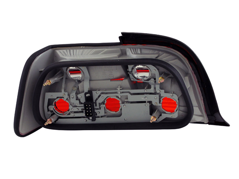 ANZO 221215 FITS: 1992-1998 BMW 3 Series E36 Coupe/Convertable Taillights Red/Clear