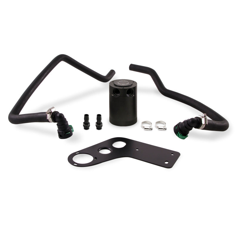 Mishimoto MMBCC-MUS8-15PBE FITS 2015+ Ford Mustang GT Baffled Oil Catch Can KitBlack