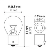 Load image into Gallery viewer, Hella 9507 - Bulb  24V 21W BAU15s S8 AMBER