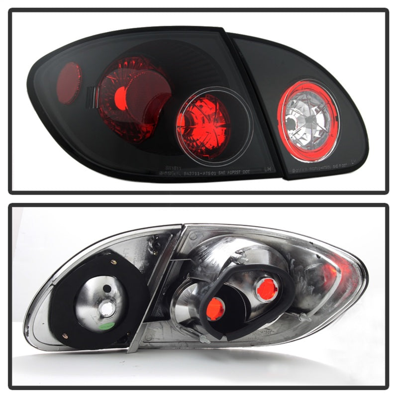 SPYDER 5007339 - Spyder Toyota Corolla 03-08 Euro Style Tail Lights Black ALT-YD-TC03-BK