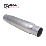 Diamond Eye Performance 400405 - Diamond Eye RESONATOR 4in W/ ENDS (CLAMPED) AL