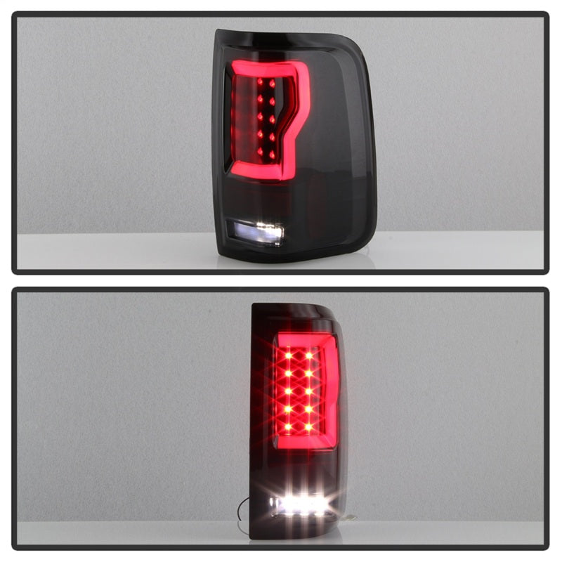 SPYDER 5084187 - Spyder Ford F150 04-08 Styleside Tail Light V2LEDBlack Smoke ALT-YD-FF15004V2-LBLED-BSM