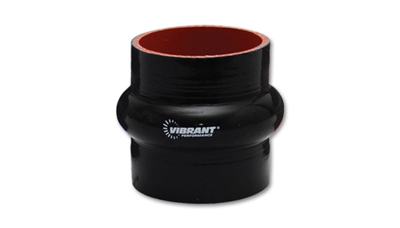 Vibrant 2736 FITS 4 Ply Reinforced Silicone Hump Hose Connector - 4in I.D. x 3in long (BLACK)