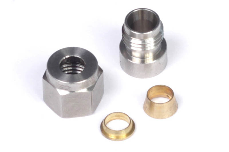 Haltech HT-010812 FITS 1/4in Stainless Steel Weld-On Kit (Incl Nut & Ferrule)