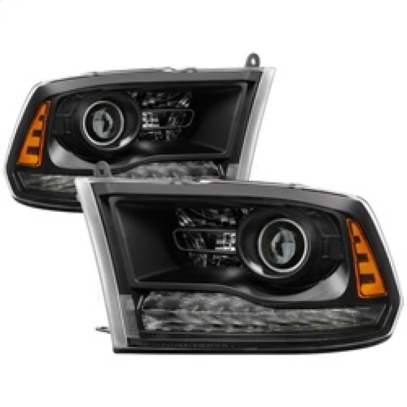 SPYDER 9040238 - xTune Dodge Ram 13-17 ( w/ Factory Projector LED) Projector HeadlightBlack HD-JH-DR13-P-BK