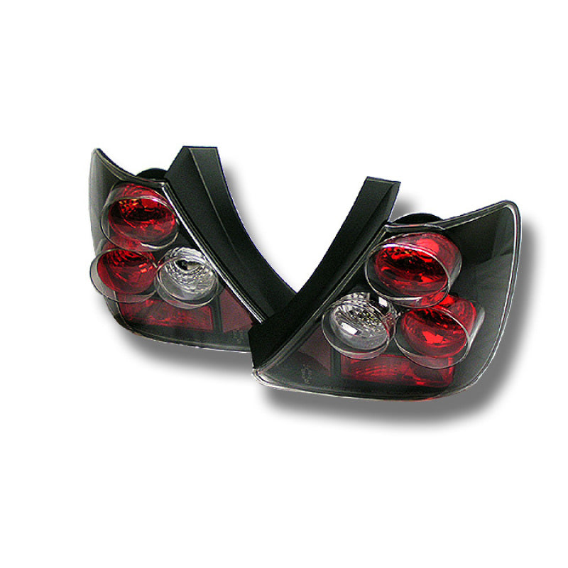 SPYDER 5004437 - Spyder Honda Civic Si 03-05 Hatchback 3DR Euro Style Tail Lights Black ALT-YD-HC03-3D-BK