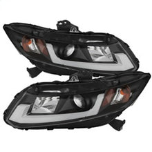 Load image into Gallery viewer, SPYDER 5076519 - Spyder 12-14 Honda Civic (Excl. 2014 Coupe) Projector Headlights Lgtbr DRL Black PRO-YD-HC12-DRL-BK