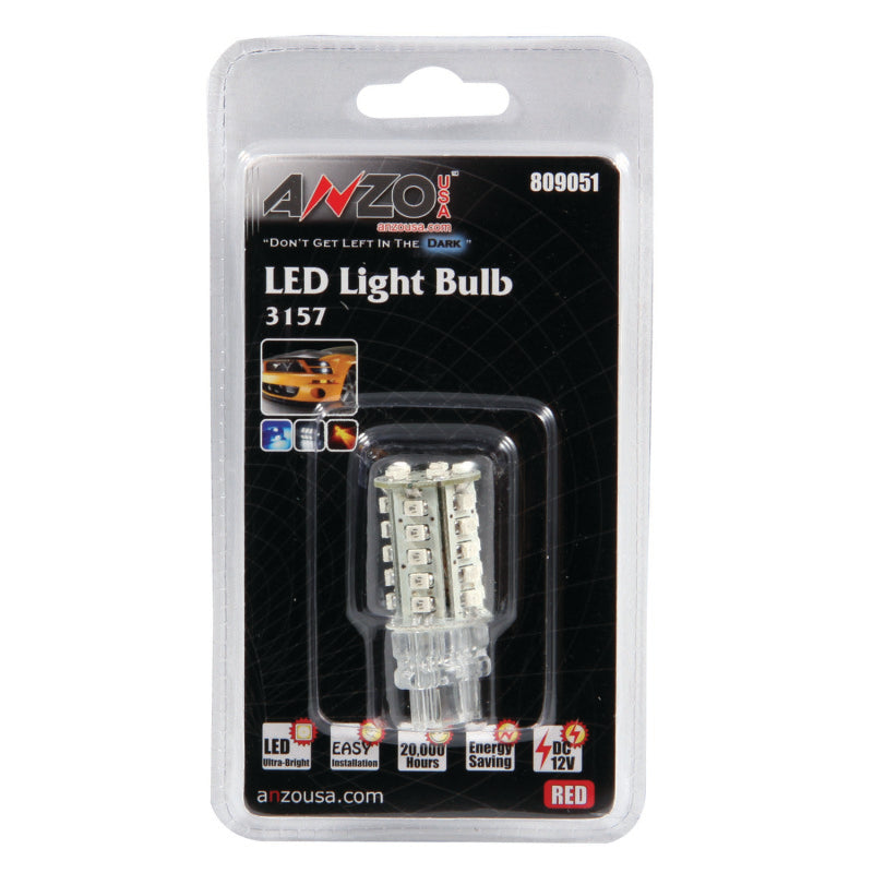 ANZO 809051 -  FITS: LED Bulbs Universal 3157 Red FITS: 30 LEDs 2in Tall