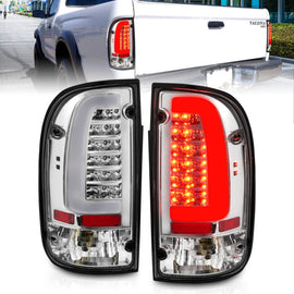 ANZO 311355 FITS: 1995-2004 Toyota Tacoma LED Taillights Chrome Housing Clear Lens (Pair)