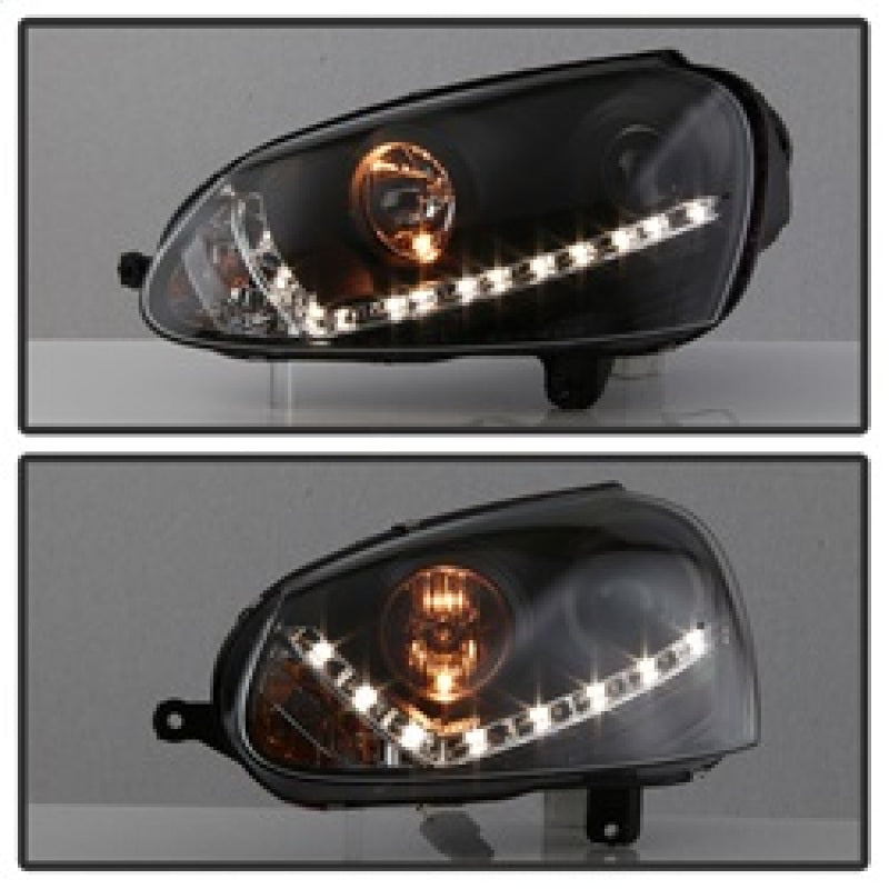 SPYDER 5017529 - Spyder Volkswagen GTI 06-09/Jetta 06-09 Xenon/HID Model OnlyDRL Black PRO-YD-VG06-HID-DRL-BK