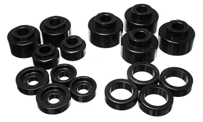 Energy Suspension 4.4120G FITS 4.4120G FITS 99-07 Ford F-250/F-350 SD 2/4WD Crew Cab Body Mount SetBlack