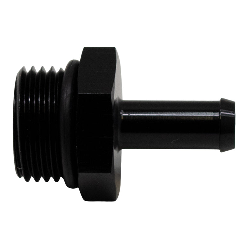 DeatschWerks 6-02-0510-B FITS 8AN ORB Male to 5/16in Male Barb Fitting (Incl O-Ring)Anodized Matte Black