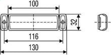 Load image into Gallery viewer, Hella 8645011 FITS 8645 Series 12V Amber Side Marker Lamp