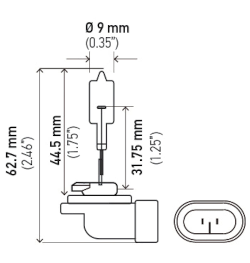 Hella 888 - Bulb  12V 50W PGJ13 T3.25