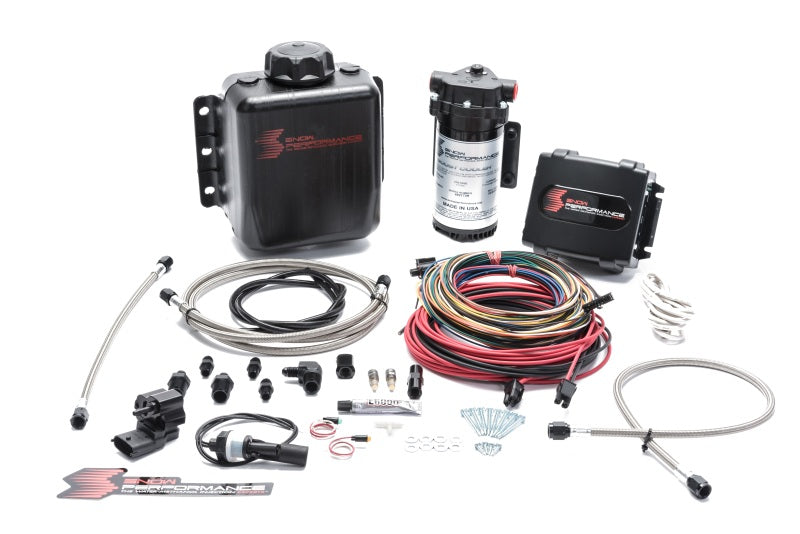 Snow Performance SNO-9000-BRD - Stg 4 Boost Cooler Platinum Water Injection Kit (w/SS Braid Line and 4AN Fitting)