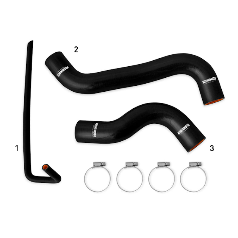 Mishimoto MMHOSE-WRX-15BK FITS 2015+ Subaru WRX Silicone Radiator Coolant Hose KitBlack