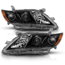 Load image into Gallery viewer, ANZO 121539 FITS: 2007-2009 Toyota Camry Projector Headlight Black Amber