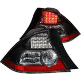 ANZO 321035 FITS: 2004-2005 Honda Civic LED Taillights Black