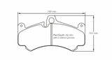 Pagid Racing 8004 RSL1 Compound Brake Pads