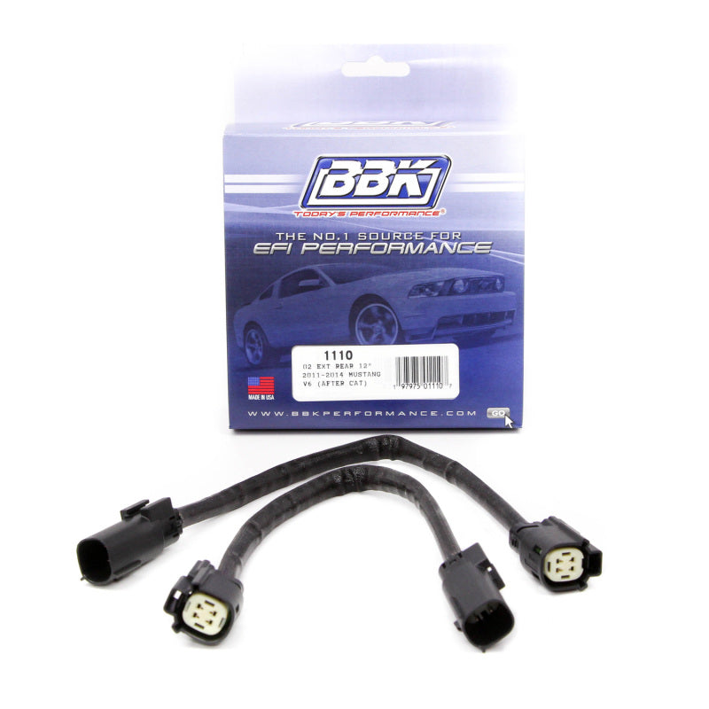 BBK 1110 FITS 11-14 Mustang V6 GT Rear O2 Sensor Wire Harness Extensions 12 (pair)