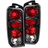 ANZO 211103 FITS: 1997-2001 Jeep Cherokee Taillights Black