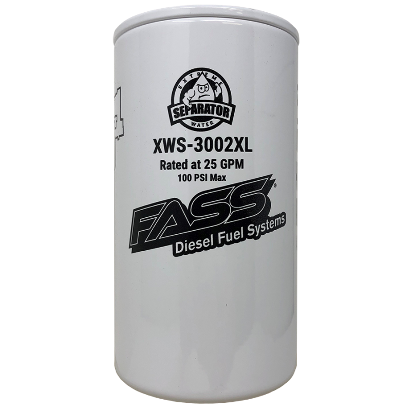 FASS Fuel Systems XWS3002XL - FASS Hydroglass Titanium Signature Series Extended Length Extreme Water Separator XWS-3002XL