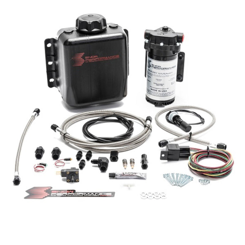 Snow Performance SNO-201-BRD - Stg 1 Boost Cooler F/I Water Injection Kit (Incl. SS Braided Line and 4AN Fittings)