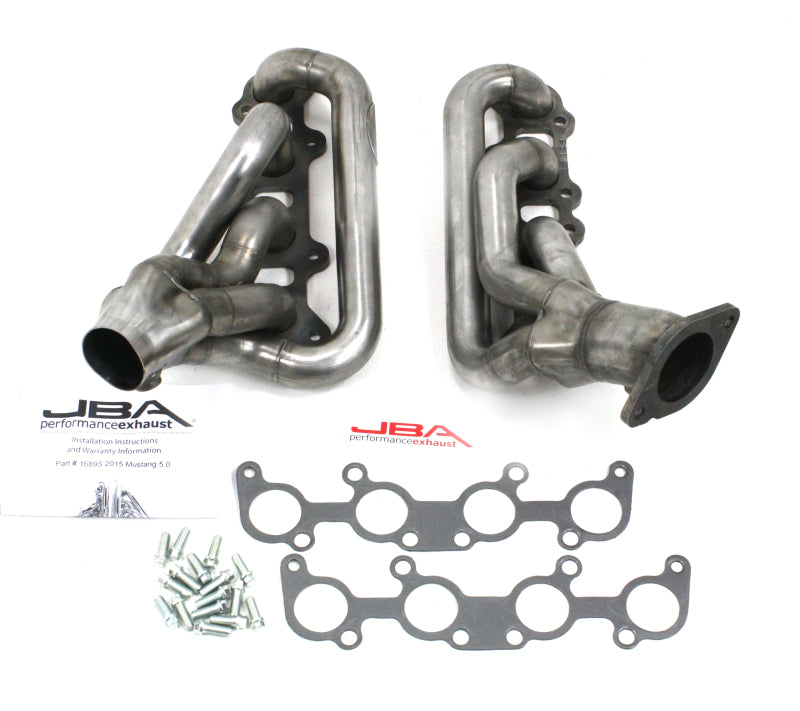 JBA 1689S - 15-20 Ford Mustang 5.0L Coyote 1-3/4in Primary Raw 409SS Cat4Ward Header