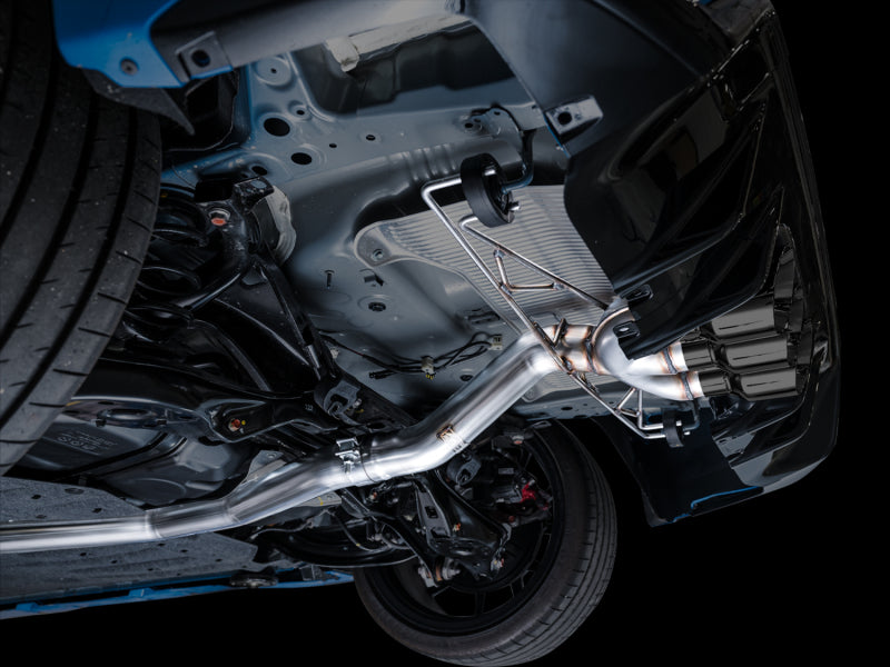 AWE Tuning 3020-53287 FITS 2023 Honda Civic Type R FL5 Track Edition Exhaust w/ Triple Diamond Black Tips