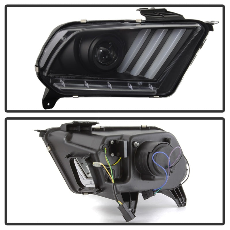 SPYDER 5084569 - Spyder Ford Mustang 10-13 Projector HeadlightsHID Model OnlyBlack PRO-YD-FM2010V2-HID-BK