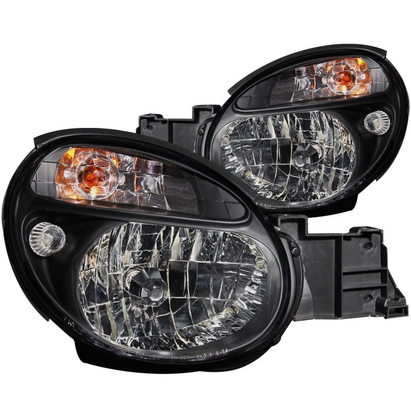 ANZO - [product_sku] - ANZO 2002-2003 Subaru Impreza Crystal Headlights Black - Fastmodz