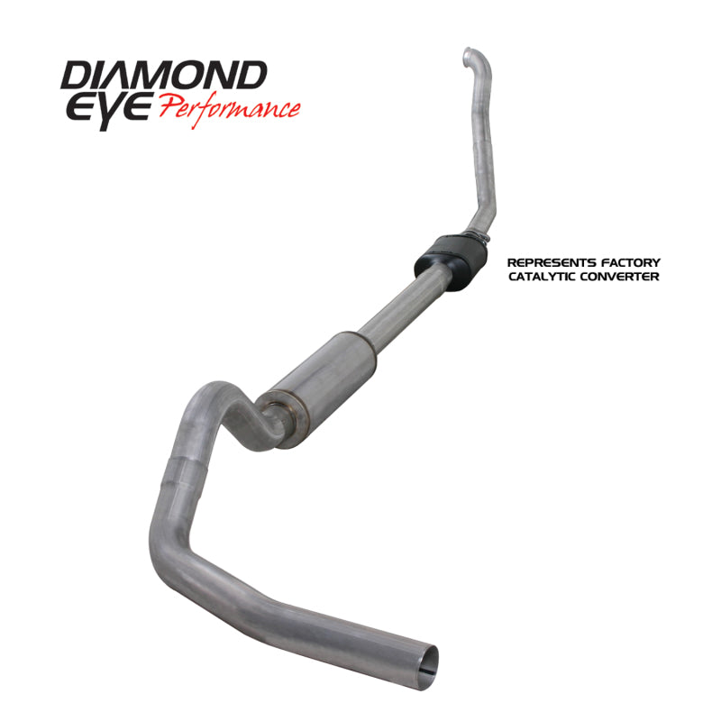 Diamond Eye Performance K4306A - Diamond Eye KIT 4in TB SGL AL: 94-97 FORD 7.3L F250/F350 PWRSTROKE NFS W/ CARB EQUIV STDS