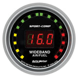 AutoMeter 3379 - Autometer Sport-Comp 52mm Digital Wideband Air/Fuel Ratio Street Gauge