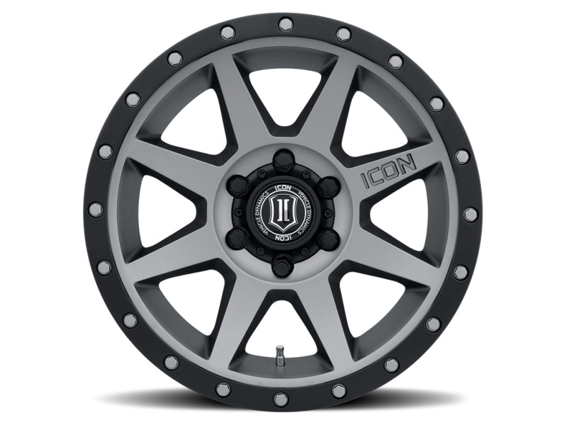 ICON 1817859057TT - Rebound 17x8.5 6x5.5 25mm Offset 5.75in BS 95.1mm Bore Titanium Wheel