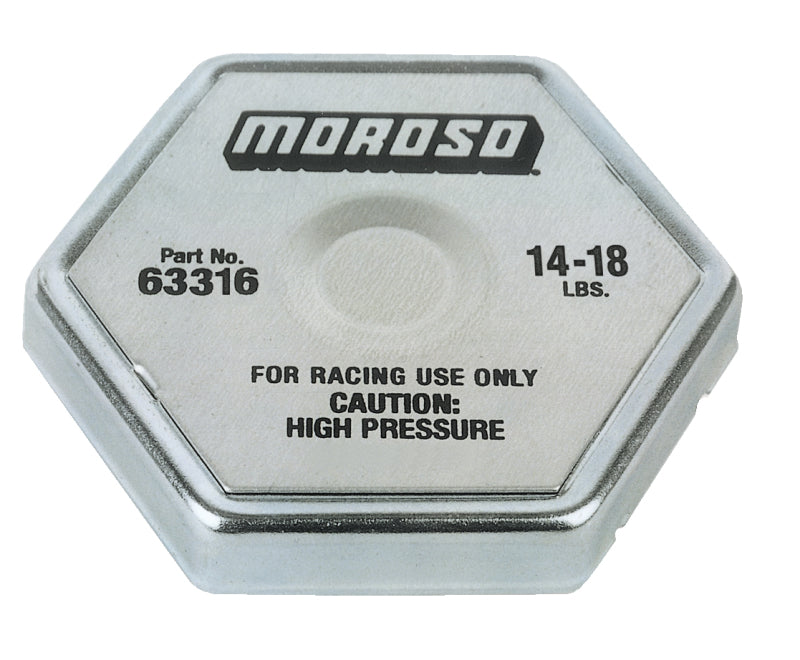 Moroso 63316 - Racing Radiator Cap14-18lbs
