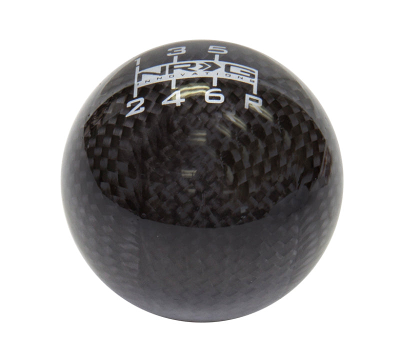 NRG SK-300BC-1 - Universal Ball Style Shift Knob Black Carbon Fiber (6 Speed Pattern)