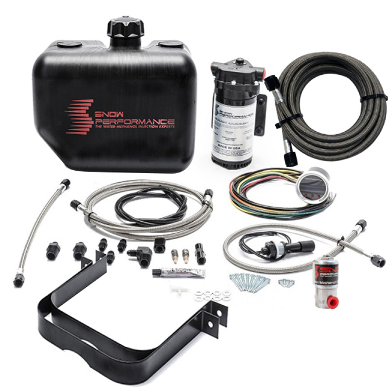 Snow Performance SNO-211-BRD - 2.5 Boost Cooler Water Methanol Injection Kit w/ SS Brd Line & 4AN Fittings