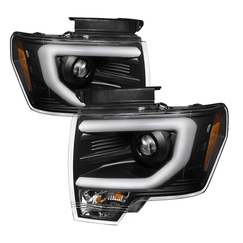 SPYDER 5077646 - Spyder Ford F150 13-14 Projector Fctry Xenon Model- Light Bar DRL Blk PRO-YD-FF15013-LBDRL-HID-BK