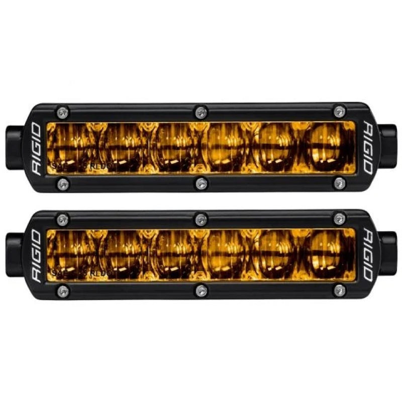 Rigid Industries 906704 FITS 6in SR-Series Pro Dot / SAE Fog Lights (Pair) - Selective Yellow