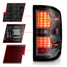 Load image into Gallery viewer, ANZO 311426 - FITS: 15-19 Chevy Silverado 2500HD/3500HD (Halgn Only) LED Tail Lights w/Smoke Light Bar &amp; Clear Lens