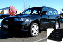 Load image into Gallery viewer, Rally Armor MF5-UR-BLK/BL FITS: 2003-2008 Subaru Forester UR Black Mud Flap w/ Blue Logo