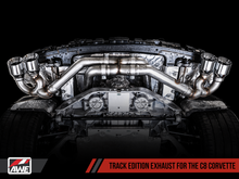 Load image into Gallery viewer, AWE Tuning 3020-43086 FITS 2020 Chevrolet Corvette (C8) Track Edition Exhaust - Quad Diamond Black Tips