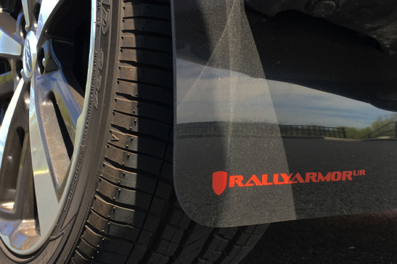 Rally Armor MF45-UR-RD/WH FITS: 17+ Subaru Impreza UR Red Mud Flap w/ White Logo