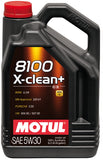 Motul 106377 FITS 5L Synthetic Engine Oil 8100 5W30 X-CLEAN PlusCase of 4
