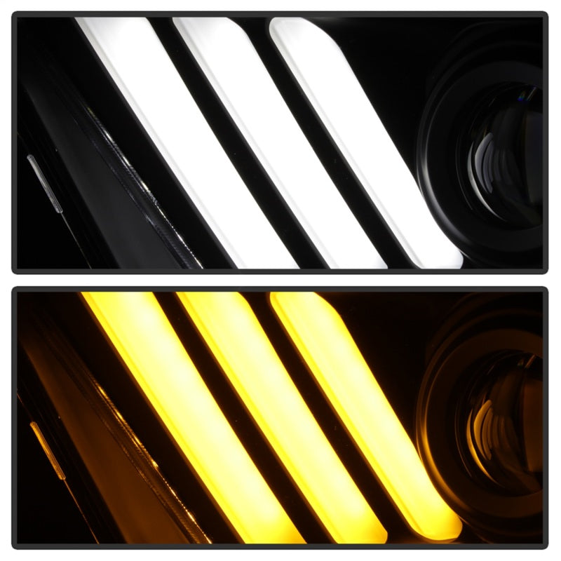 SPYDER 5084569 - Spyder Ford Mustang 10-13 Projector HeadlightsHID Model OnlyBlack PRO-YD-FM2010V2-HID-BK