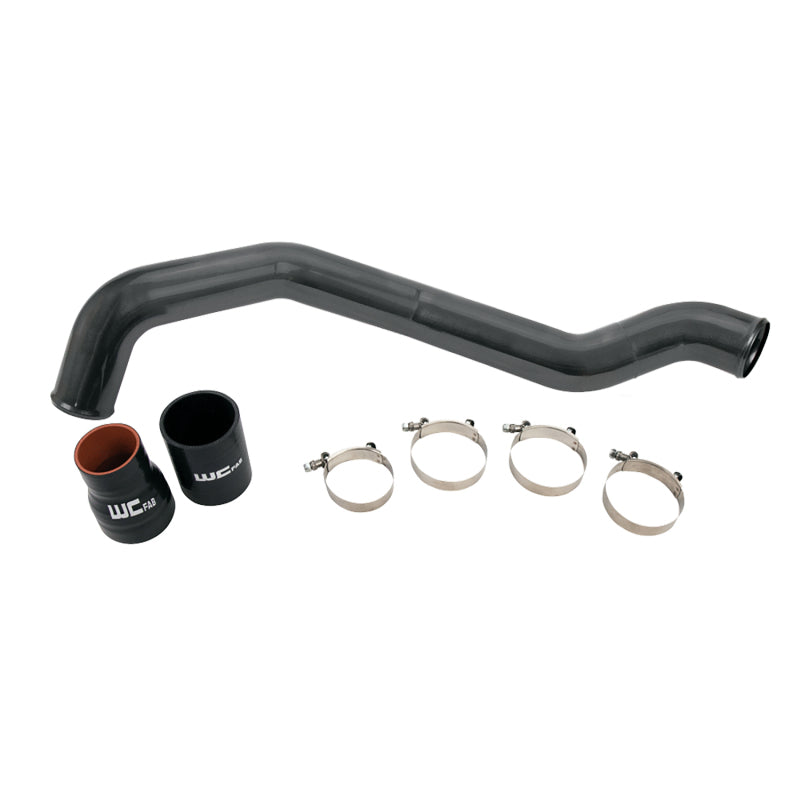 Wehrli WCF100352-GB - 04.5-10 Chevrolet 6.6L LLY/LBZ/LMM Duramax Driver Side 3in Intercooler Pipe Gloss Black