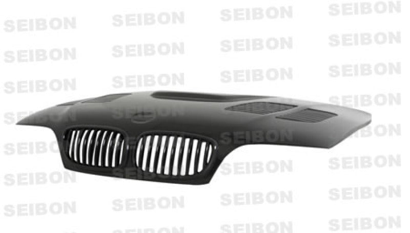 Seibon HD0205BMWE462D-GTR FITS 02-05 BMW E46 2dr GTR-Style Carbon Fiber Hood